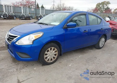 2016 Nissan Versa 1.6 S+ z USA, uszkodzony, nr VIN 3N1CN7AP2GL855057